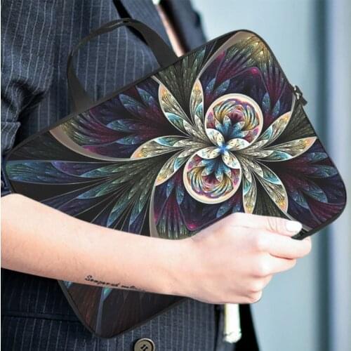 Beauty Fractal Flower Tablet Sleeve Trendy 3D Tablet Protective Bag Durable Neoprene Fabric Tablet Storage Bag for businessmen