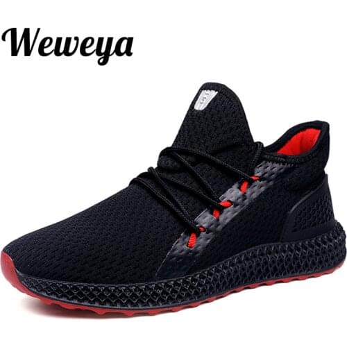 Weweya Male Shoes Adult Breathable Comfortable Sneakers Men Casual Shoes Fashion Men Shoes Lace up Men Sneakers zapatillas