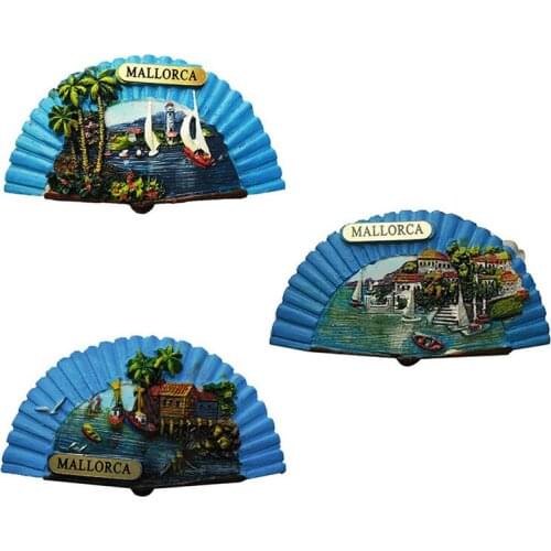 Lychee Spain Scenic Refrigerator Magnetic Sticker Famous Landscape Fridge Magnet Modern Home Kitchen Decoration