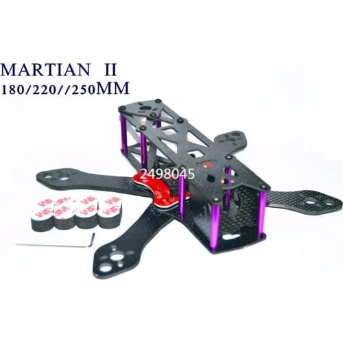 Martian II 2 180/220/250 180mm 220mm 250mm 4mm Arm Carbon Fiber Frame Kit with PDB For FPV Cross Racing Drone Quadcopter