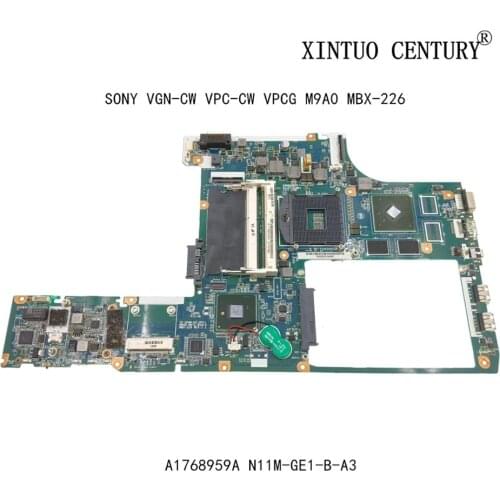 A1768959A A1768959B For SONY M9A0 MBX-226 VGN-CW VPC-CW VPCG Laptop Motherboard 1P-009B501-8011 HM55 W/ N11M-GE1-B-A3 100%tested