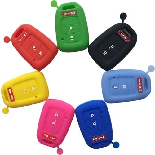 Cute Key Cover For Honda ACCORD CITY CIVIC CRV JAZZ HR-V HRV Vezel 2015 2016 Remote Jacket 2+1 Keychain To Locate Keys