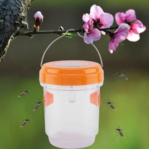Reusable Plastic New Solar Powered Mosquito Trap Bee Trap Outdoor Plastic Insect Wasp Trap UV LED Light Wasp Killer