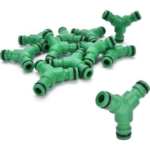 Plastic Y-Piece 3 Ways Water Hose Pipe Tube Connector Joiner Air Water Splitter Green 1PCS Excellent Quality