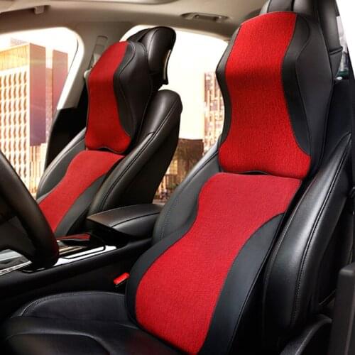 FUYOUSHENZHU Car headrest Interior accessories Neck bolster Memory cotton waist