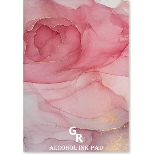 R58E 10 Pcs/Pack Smooth Alcohol Ink Pad Paper for Painting Drawing Artwork DIY Crafts Decor