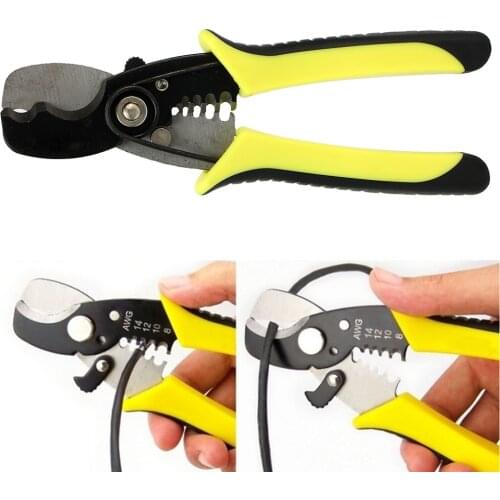 7 inch Wire Stripping Decrustation Pliers Cable Wire Puller Stripping Scissors Crimping Pliers Steel Bolts Cutter Electrician