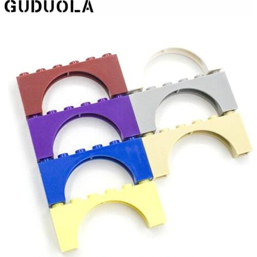 Guduola Special Brick with Inside Bow 1x6x2 Arch Medium Thickness Top 15254 MOC Building Block Parts 30pcs/lot