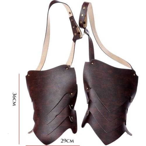 Medieval Steampunk Pauldrons Leather Rivet Viking Warrior Gladiator Samurai Knight Battle Shoulder Armor Costume Party Props Men