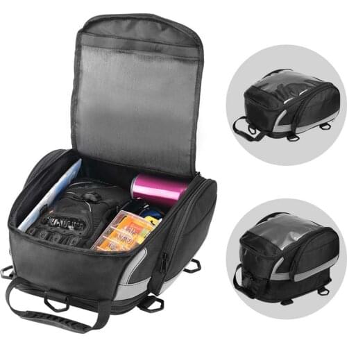 Motorcycle Rear Seat Bag Bar Side Bag Side Case Bag Motorcycle Protection Reflective Motorcycle Luggage Pack Outdoor Riding