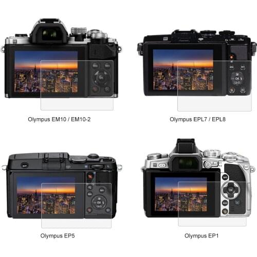 9H Tempered Glass LCD Screen Protector Film For Olympus Camera E-M10 Mark II, E-M10, EPL7/EPL8, EP5, EM1 LCD Screen Guard Film