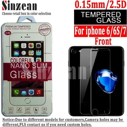 100pcs TOP 0.15mm 2.5D ultra thin Tempered Glass Screen Protector For iPhone 12 pro max/11 pro max/XR/7/6/6S/8 plus/X/XS MAX