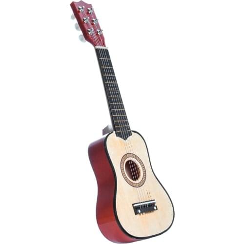21 Inch 6 String Basswood Acoustic Guitar with Pick String Small Guitar For Beginners Practice Kids Musical Instruments Gift
