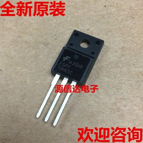 The new imported FQPF10N65C 10N65 10A 650V TO-220F N-channel MOS tube is in original stock