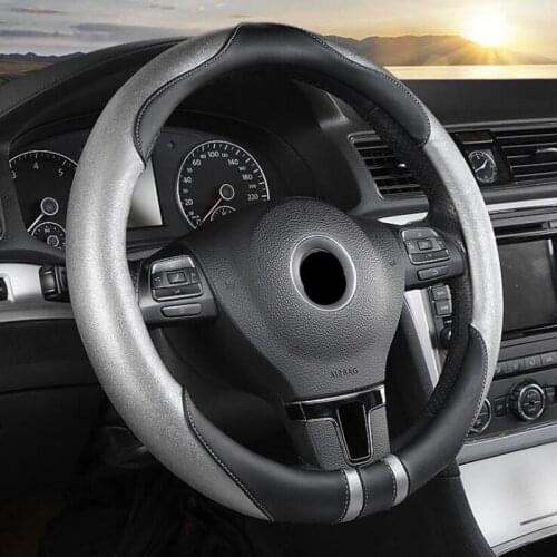 7 Colors Non-slip Car Steering Wheel Cover Artificial Leather Fashion Automobile Steering-Wheel Car Styling