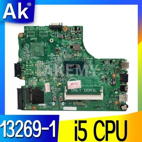 Akemy Free Shipping 3543 For DELL 3443 motherboard 13269-1 PWB FX3MC REV motherboard I5 CPU work 100% TESTED Warranty 90Day
