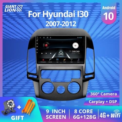 2din Android 9.0 Car Radio For Hyundai I30 2007-2016 Car Multimedia Video Player Navigation Car Stereo 2 Din Auroradio Player