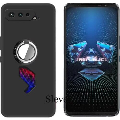 Metal Ring Holder Bracket Case On For Asus ROG Phone 5 I005DA I005DB ZS673KS Shockproof Cover for ASUS ROG5