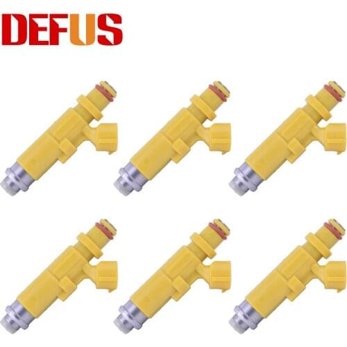 DEFUS 6X Fuel Injector Nozzle Bico OE 23250-11130 23209-11130 For TOYOTA Corolla E11 1.4L 16V 97-00 2320911130 2325011130 Petrol