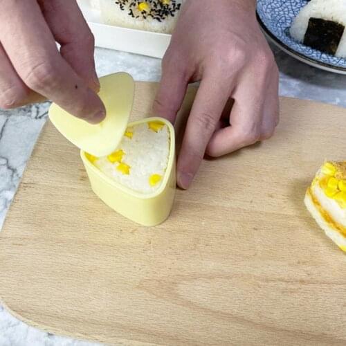 Trilater Form for Onigiri Rice Ball Sushi Maker Non-Stick Kitchen Sushi Making Kit Seaweed Press Device Mold Bento Accessories