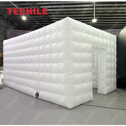 Hot selling outdoor large-scale event LED tent wedding party inflatable cube igloo tent