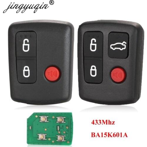 Jingyuqin For Ford BA BF Falcon Sedan Wagon BA15K601A Keyless Car Remote 3/4 Buttons Keypad Replacement Car Key 433MHZ