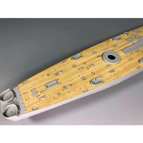 1/350 Scale Wooden Deck Kit for Guam Ship Model w/ HobbyBoss 86514 DIY Upgrade Parts