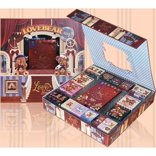 Teddy Bear All In Makeup Full Set Gift Box Eye Shadow Lipstick Blush Girl Makeup Combination for Girlfriend Gift Holiday Gift