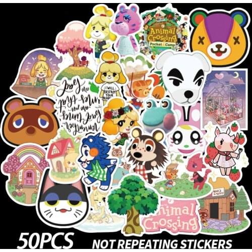 Kawaii 50 Animal Friends Club American Drama Anime Children Graffiti Stickers Computer Suitcase Suitcase Guitar Car Stickers