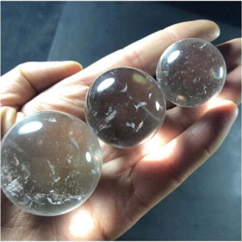 Natural clear Crystal Ball Reiki Quartz Energy Ore Mineral Healing Amethyst Stone For Home Decoration