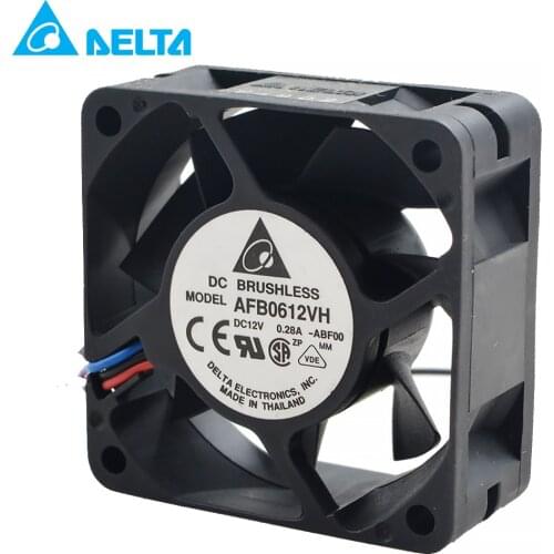 Original for delta AFB0612VH F00 DC 12V 0.28A 6025 6cm 60X60X25MM Silent cooling fan