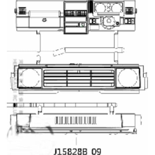 RC Car Capo SIXER 1:6 Samurai Jimny center console front body J15828B-09 option parts