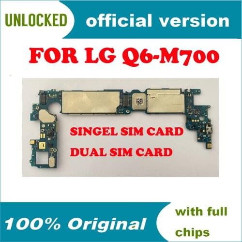 Unlocked Mobile Electronic panel mainboard Motherboard Circuits Flex Cable With Firmware For LG Q6 M700 Motherboard 64GB