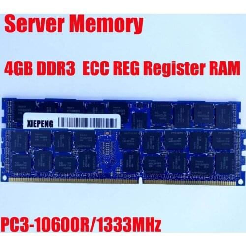 Server memory DDR3 8GB 1333MHz ECC REG Register RDIMM 4GB PC3-10600R RAM 240pin 1.5V 4G PC3 10600