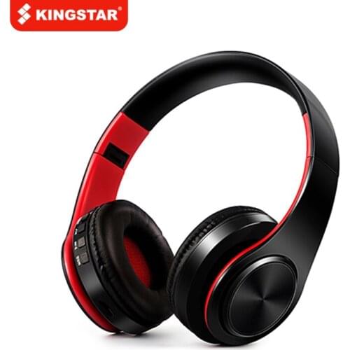 KINGSTAR New Arrival Colorful Stereo Audio Mp3 Bluetooth Headset Foldable Wireless Headphones Earphone Support SD Card With Mic