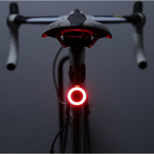 Bike Light Waterproof Cycling Helmet Taillight Lantern For Bicycle LED USB Rechargeable Safety Night Riding Rear Light