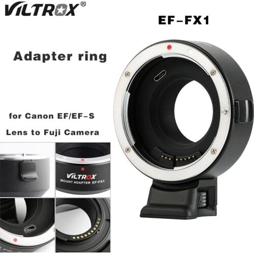 VILTROX EF-FX1 X Mount Lens Adapter ring Auto Focus for Canon EF/EF-S Lens to Fuji X Mount X-T20 X-T10 X-T1 A3 A5 PRO2 Camera