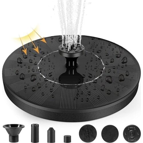 1w Mini Solar Power Panel Water Pumps Home Garden Decoration Outdoor Landscape Floating Fountain For Birdbath Pool Pond G3