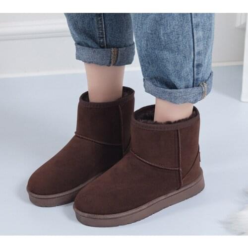 ZEEKSON 2020 Winter New Style Plus Cotton Thick Fashion Womens Shoes Student Sports Cotton Shoes Warm Casual Flat Snow Boots