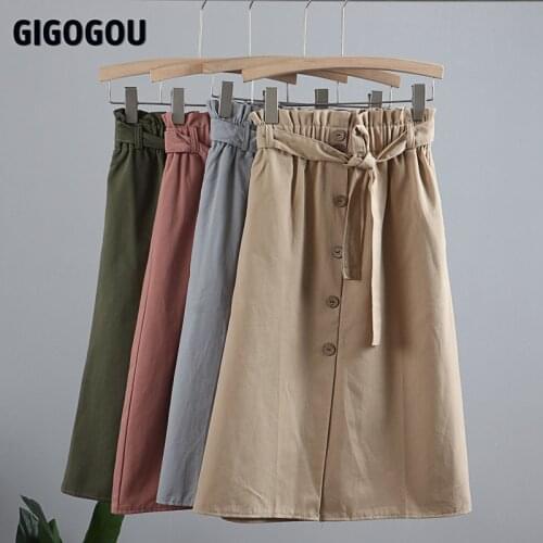 GIGOGOU Spring Summer Skirt Women Split Up A Line Skirt Women Elastic High Waist Ruffled Vintage Tiered Tulle Pleated ins Skirt