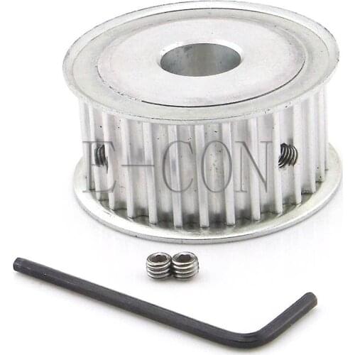 1pcs HTD5M Timing Belt Pulley 28Teeth 5mm/6mm/6.35mm/8mm/10mm/12mm/12.7mm/14mm/15mm/16mm/19mm/20mm Bore 21mm width Stepper Motor