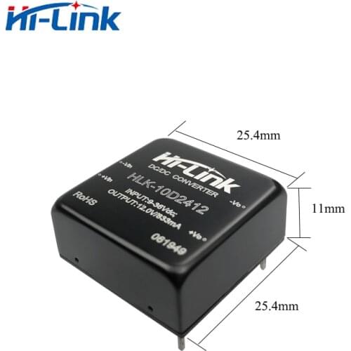 2pcs/lot Hi Link 12V 830mA output DC DC power/Step down power supply module HLK-10D2412