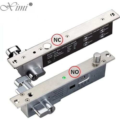 5 wires Electric Lock Magnetic Output with Timer DC12V Mortise Door Lock Fail Safe fail Secure Bolt Mortise Door Lock NC/NO