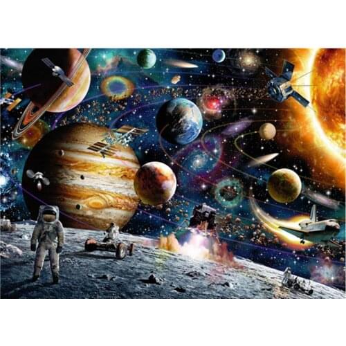 5D Diamond Painting DIY Full Round Diamond Planet Painting Home Decoration Mosaic Diamond Embroidery Kit