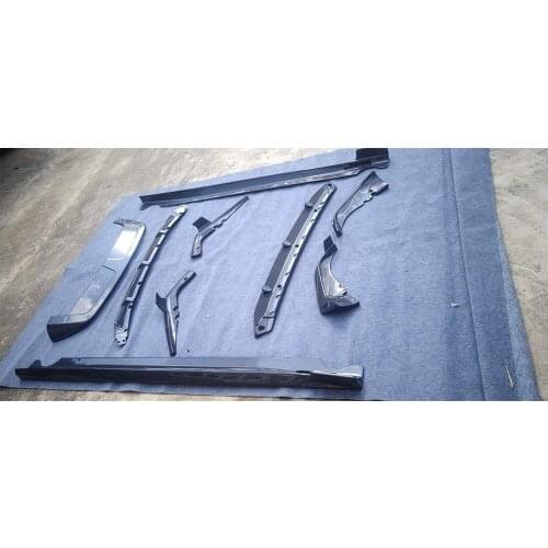 X7 Black Edition Carbon Fiber Bodykits Front Lip & Diffuser & Side Skirt for G07 X7 with M Package Auto Racing Car Body kit