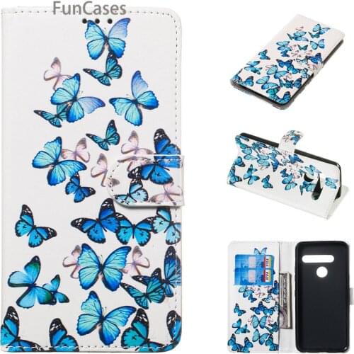 Butterfly Mobile Phone Cases For estuche LG G8 ThinQ Phone Pouch Shell sFor Positivo LG capinha G8S ThinQ PU Leather Flip