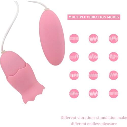 EXVOID Clitoris Stimulate USB Charging Oral Licking Vibrators Sex Toys for Women Adult Product Tongue Sucker Dual Egg Vibartor