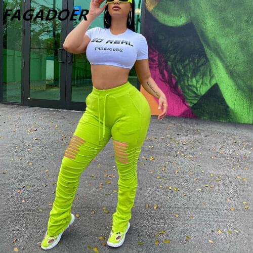 Женские брюки FAGADOER China At AliExpress