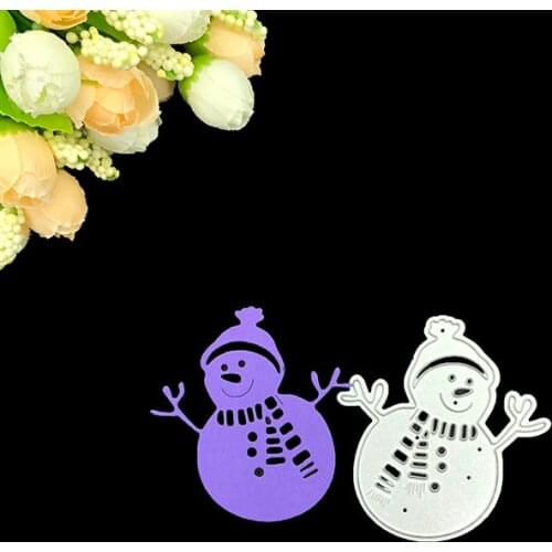 Julyarts Scrapbooking Cutting Dies Metal Christmas Winter Snowman for DIY Papercraft Project Scrapbook Paper Album Greeting Card