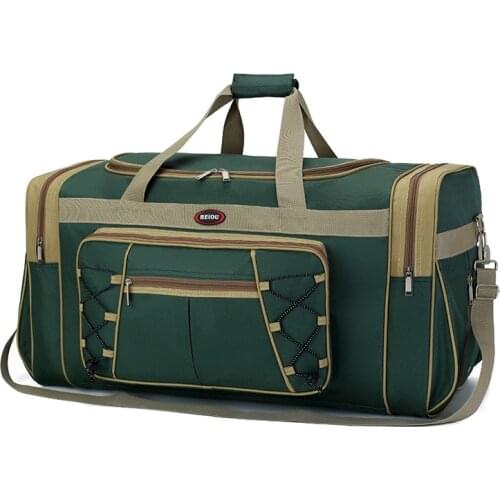 Fashion Large Capacity Travel Bag Women Men Oxford Handbag Waterproof Adjustable Single-Shoulder Bag for Sports Business